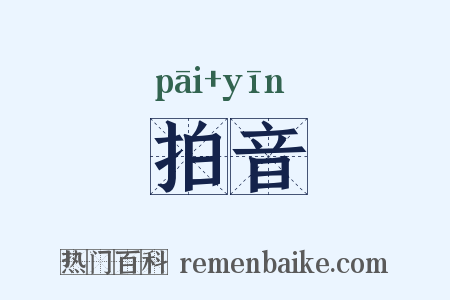 拍音是什么意思的图片